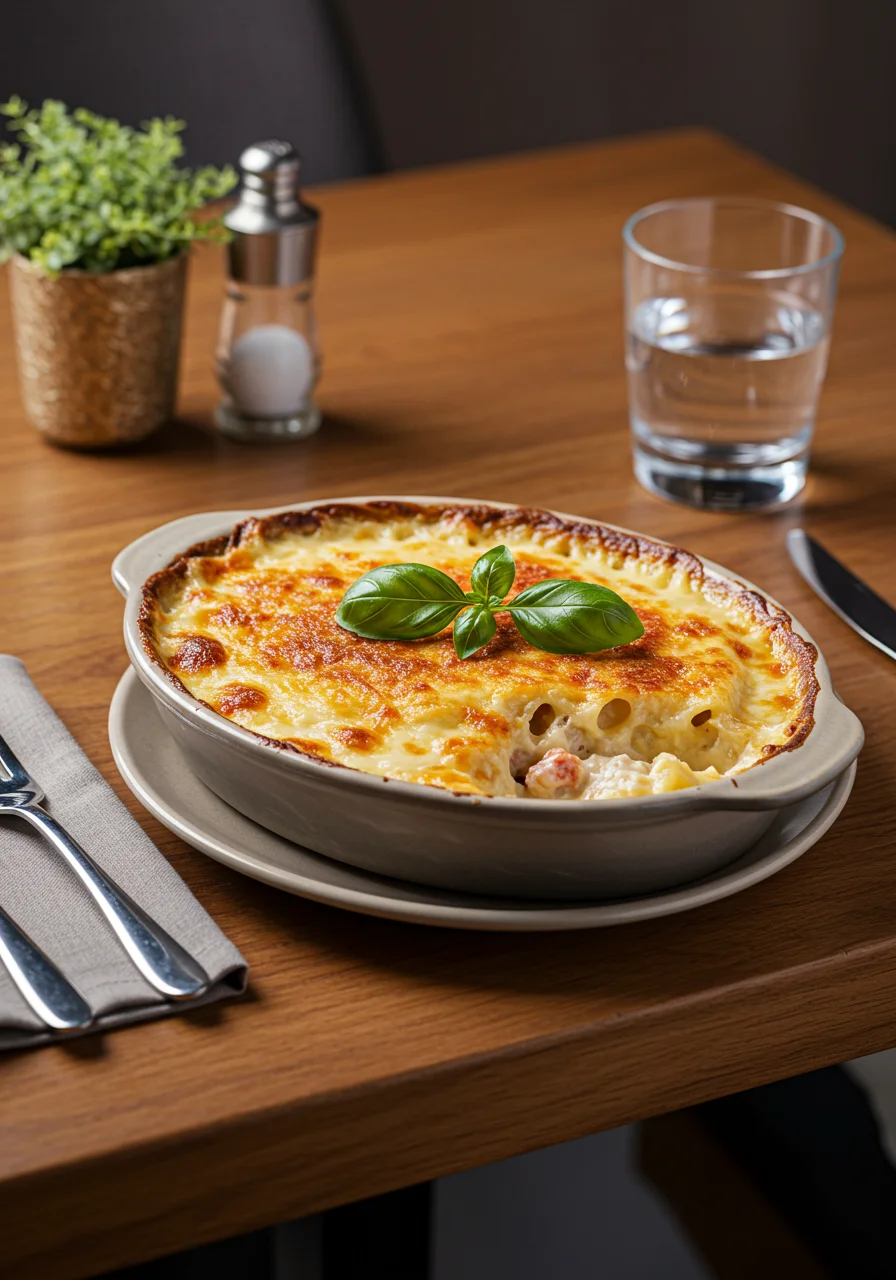 Gratin de pâtes béchamel sans grumeaux en 4 étapes