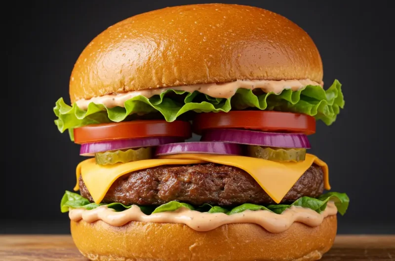 Burger maison à la sauce andalouse