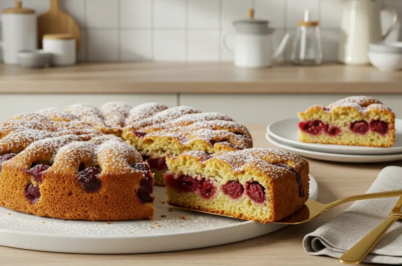 Recette Gâteau basque aux cerises maison