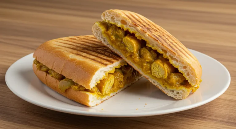 Panini au poulet curry