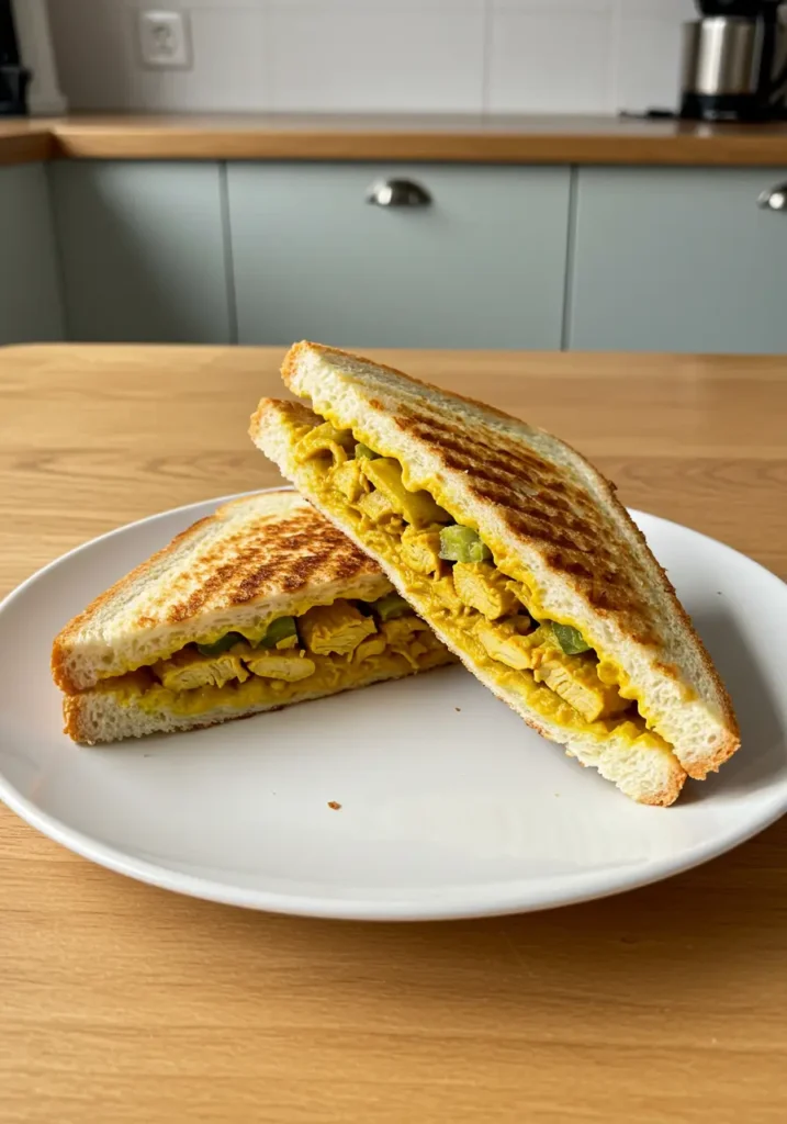 Panini au poulet curry