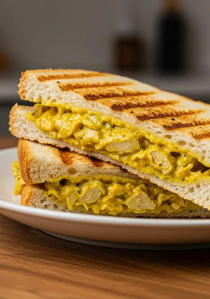 Panini au poulet curry