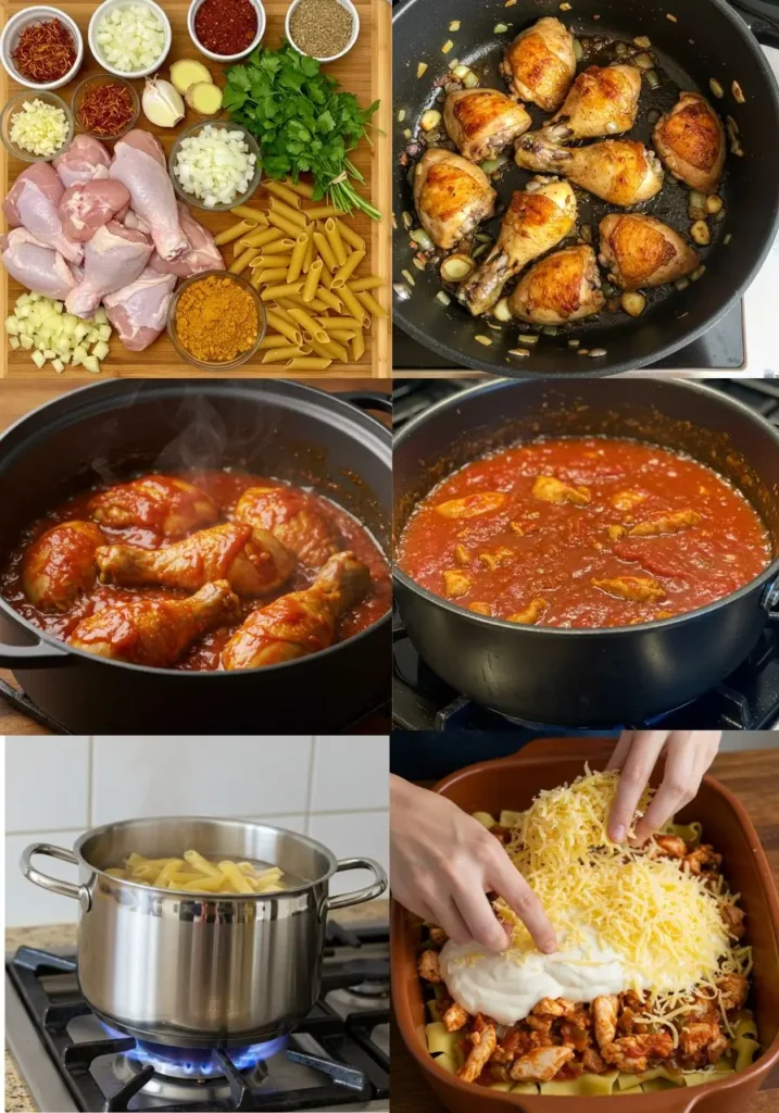 Pasticcio poulet marocaine