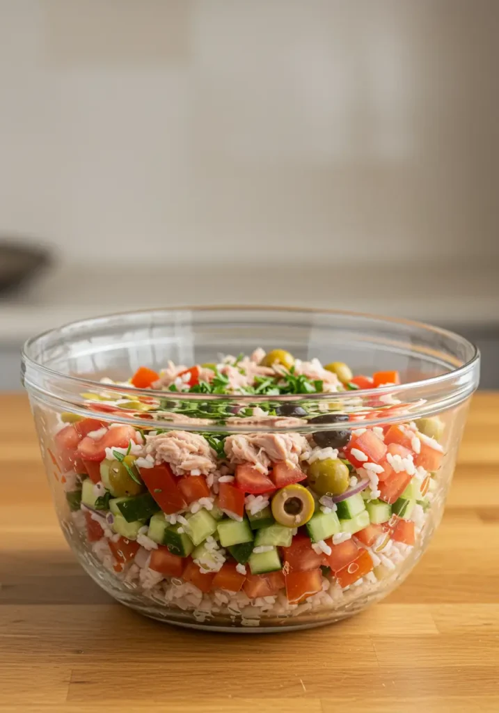 Salade de riz thon