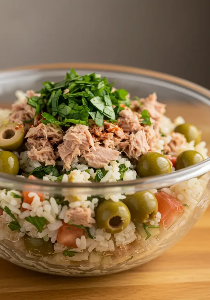 Salade de riz thon