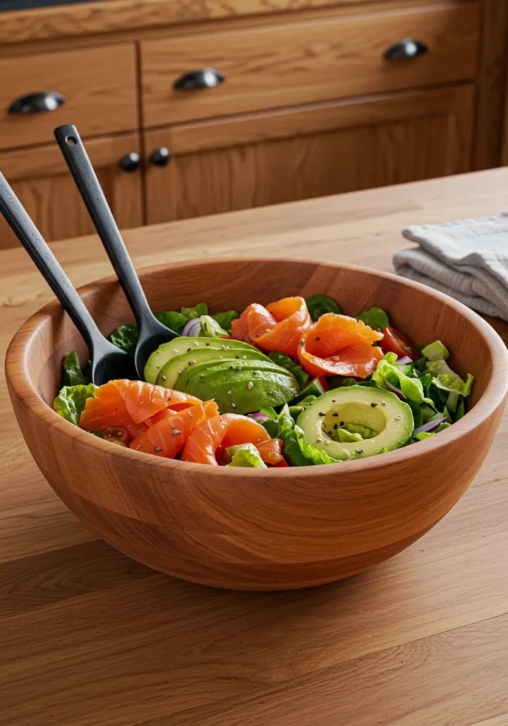 Salade de saumon et avocat