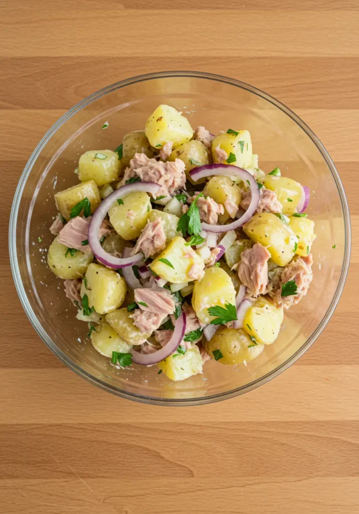 Salade pomme de terre thon