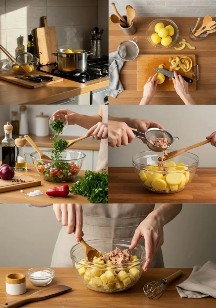 Salade pomme de terre thon