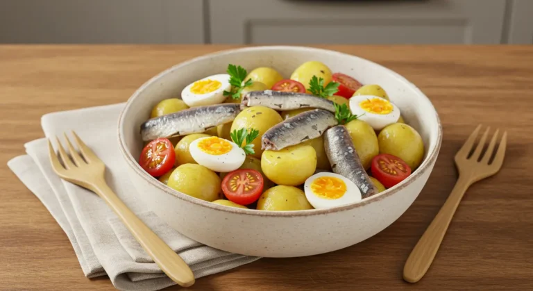 Salade pommes de terre sardines