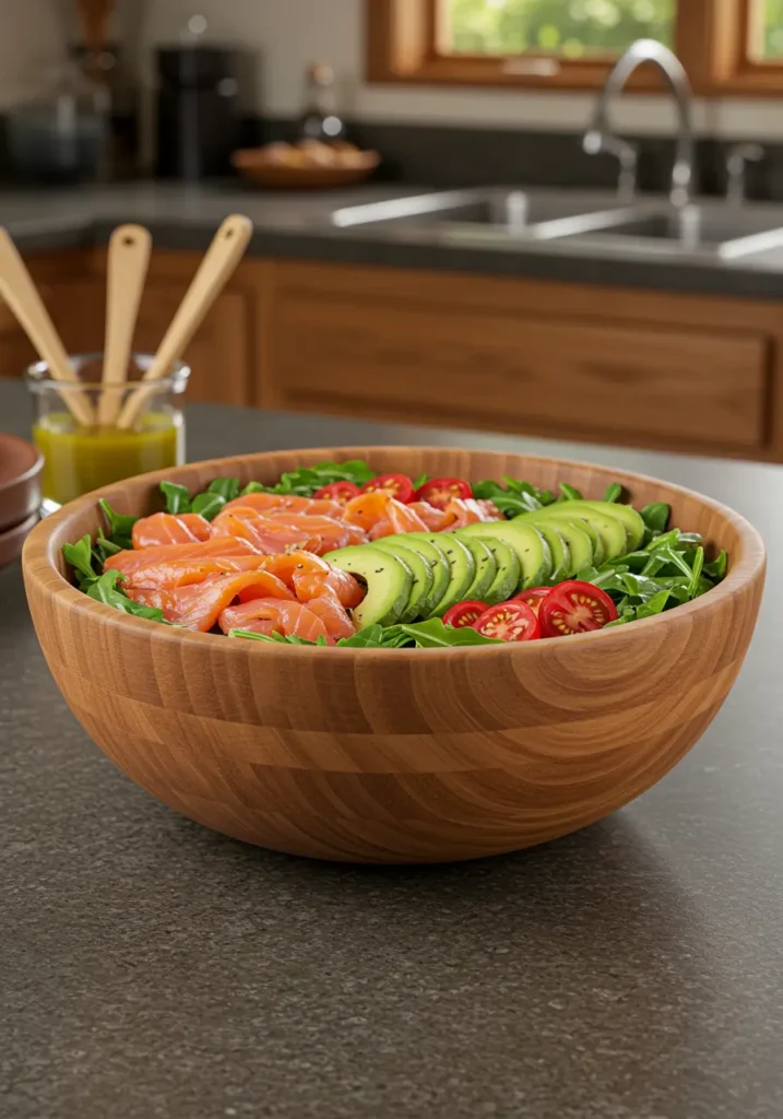 Salade de saumon et avocat