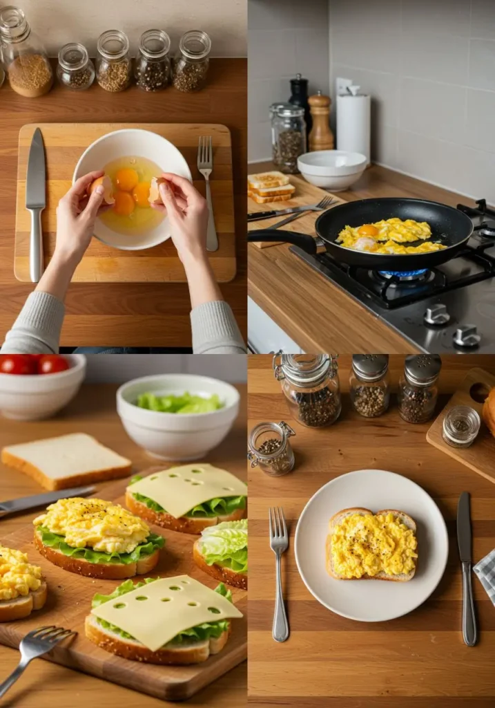 sandwich aux oeufs