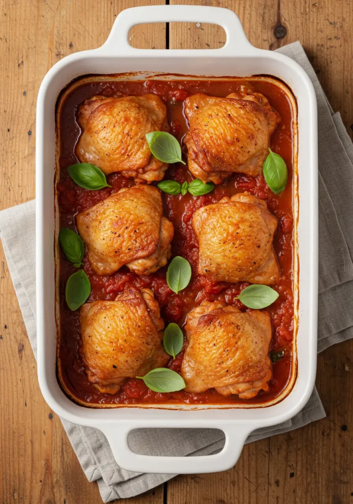 Hauts de cuisse de poulet au four