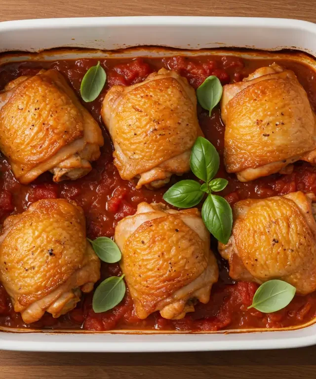 Hauts de cuisse de poulet au four