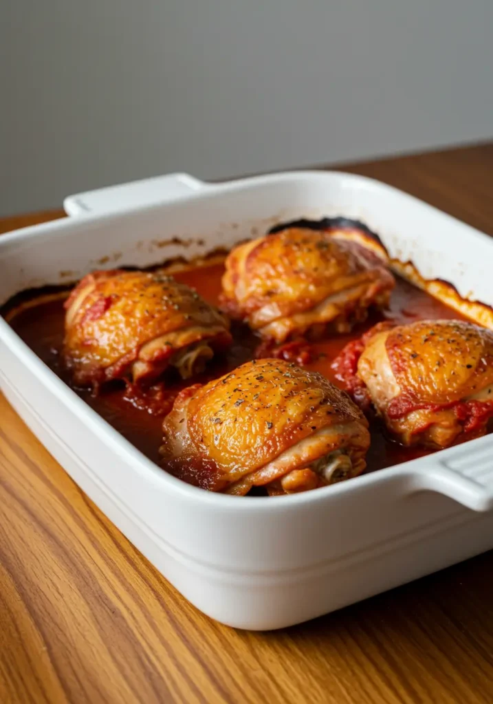 Hauts de cuisse de poulet au four