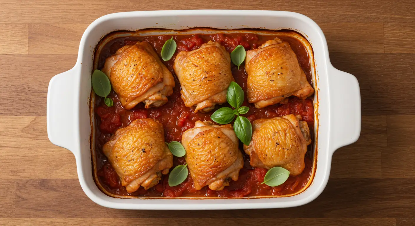 Hauts de cuisse de poulet au four