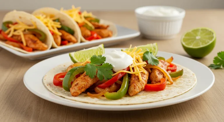 Recette Fajitas Poulet