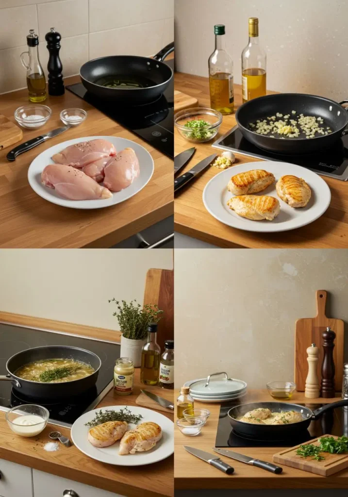 Recette de Blanc Poulet en Sauce