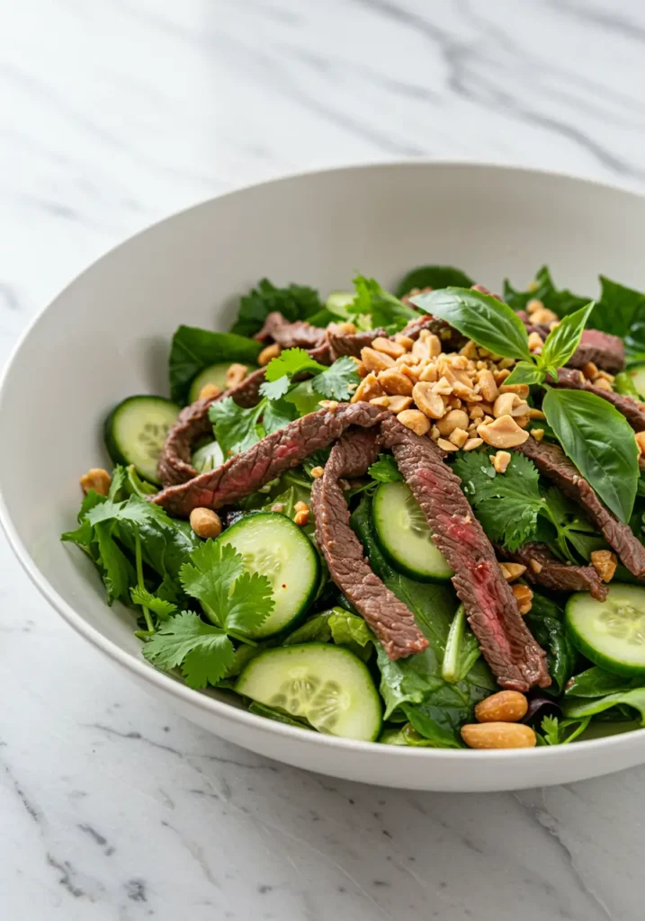 Salade d'émincé de bœuf