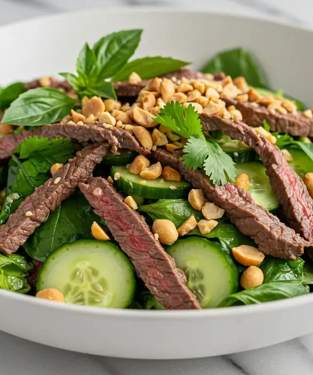 Salade d'émincé de bœuf