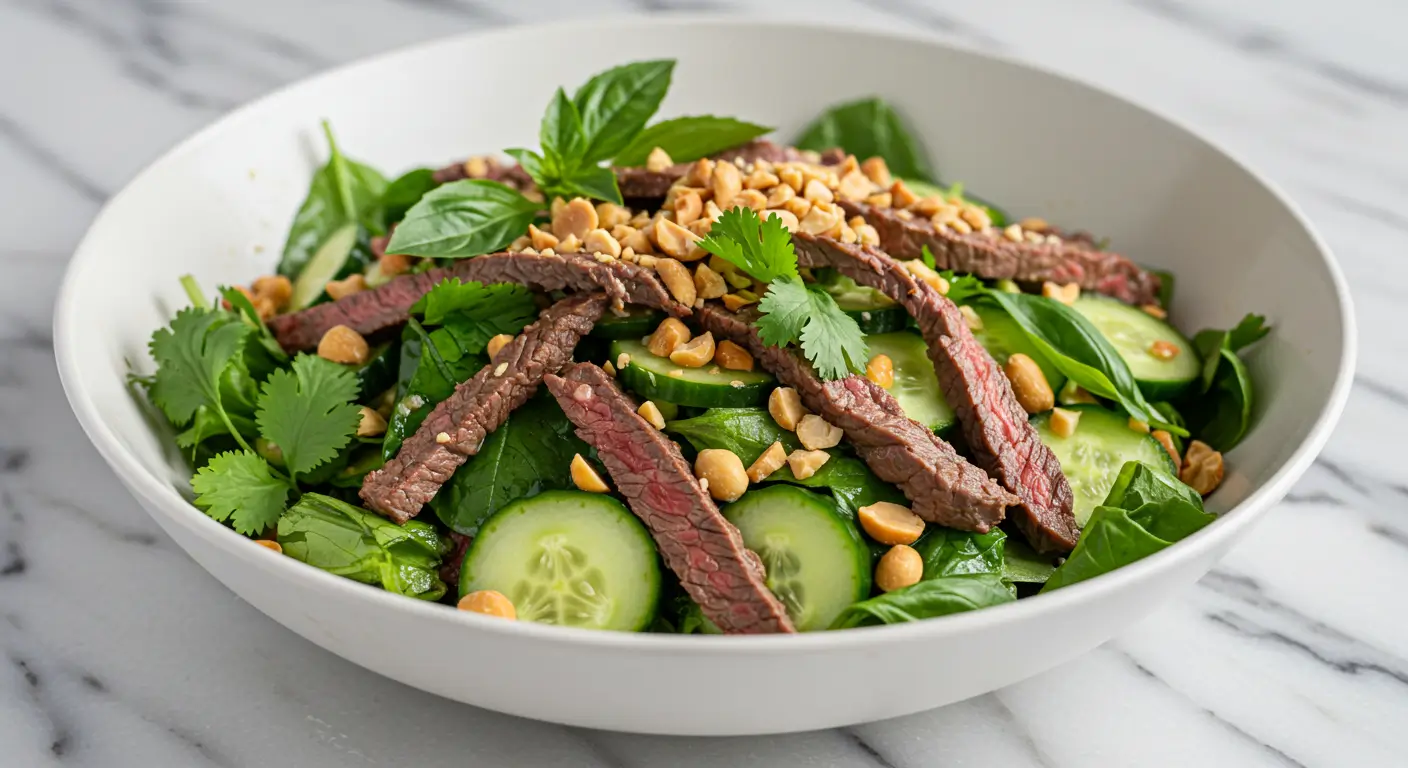 Salade d'émincé de bœuf