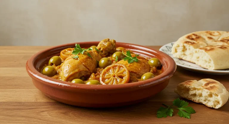 Tajine de poulet aux olives