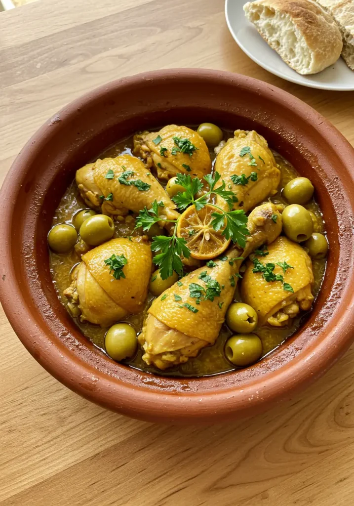 Tajine de poulet aux olives