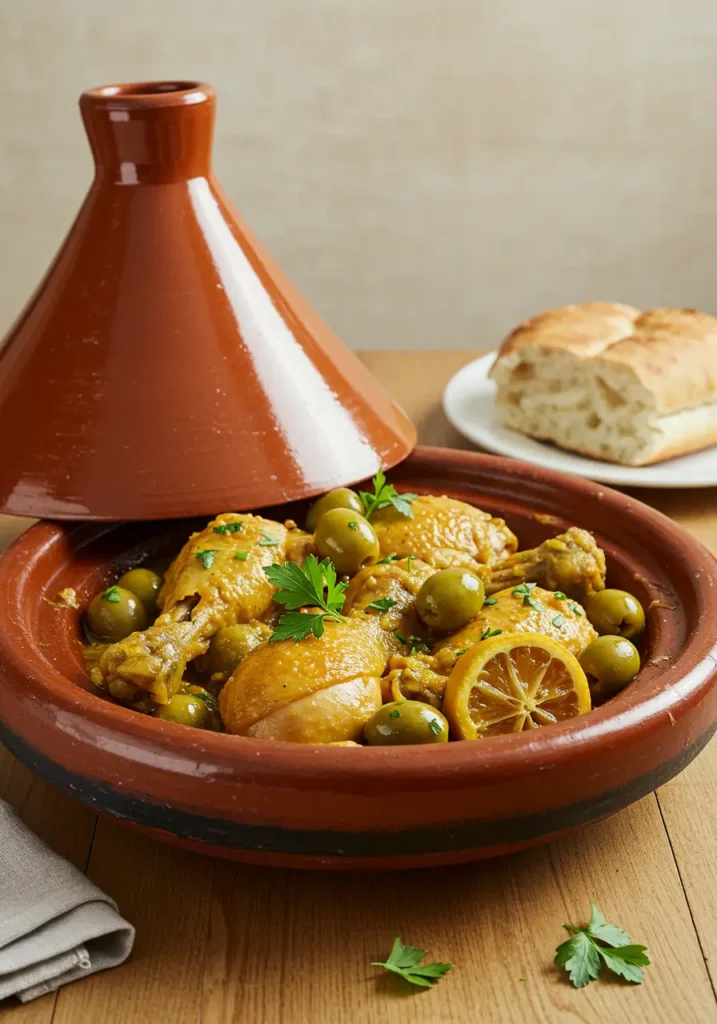 Tajine de poulet aux olives