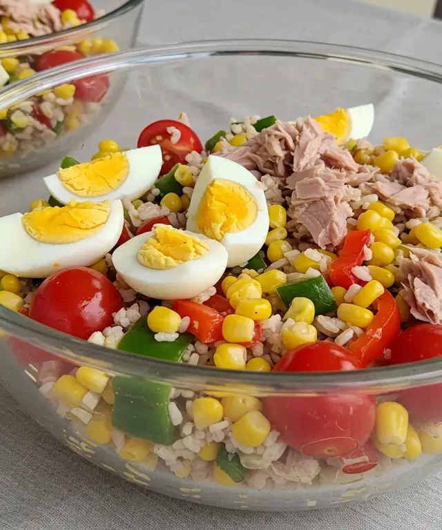 salade de riz froide