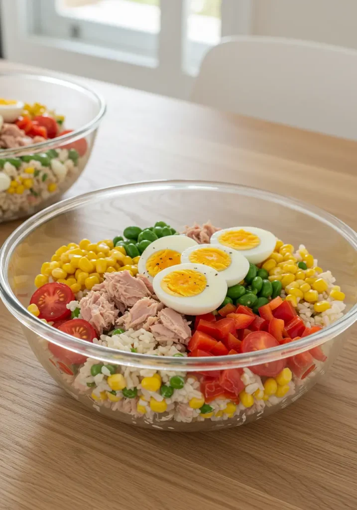 salade de riz froide