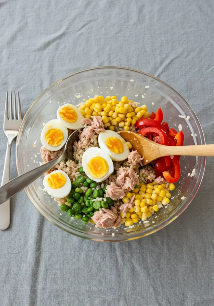 salade de riz froide