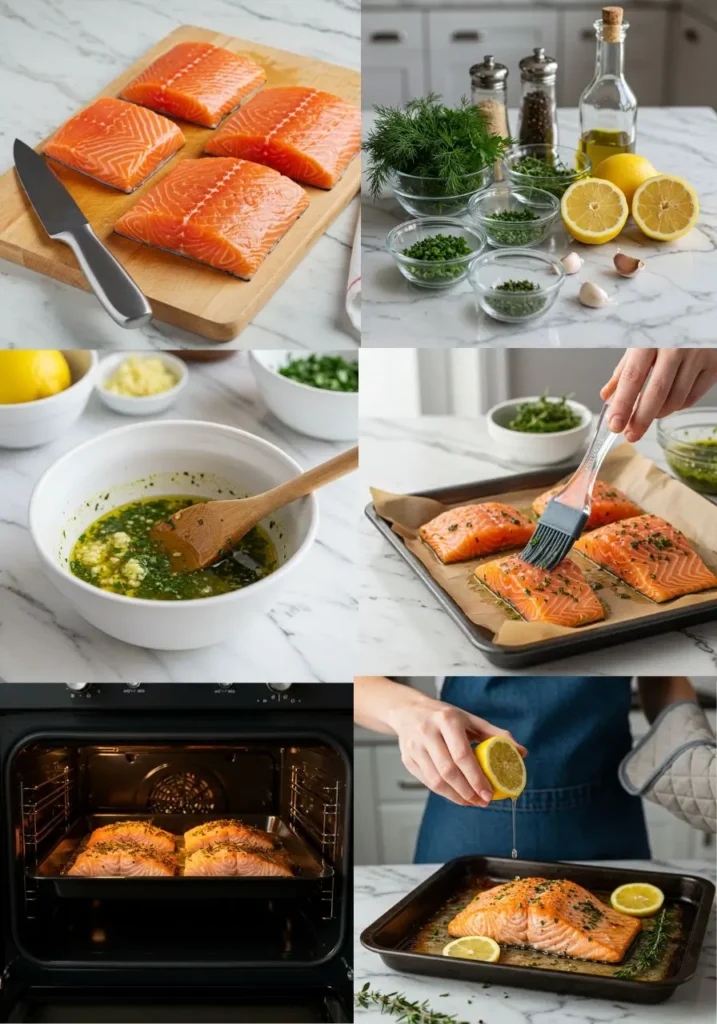 saumon grillé au four