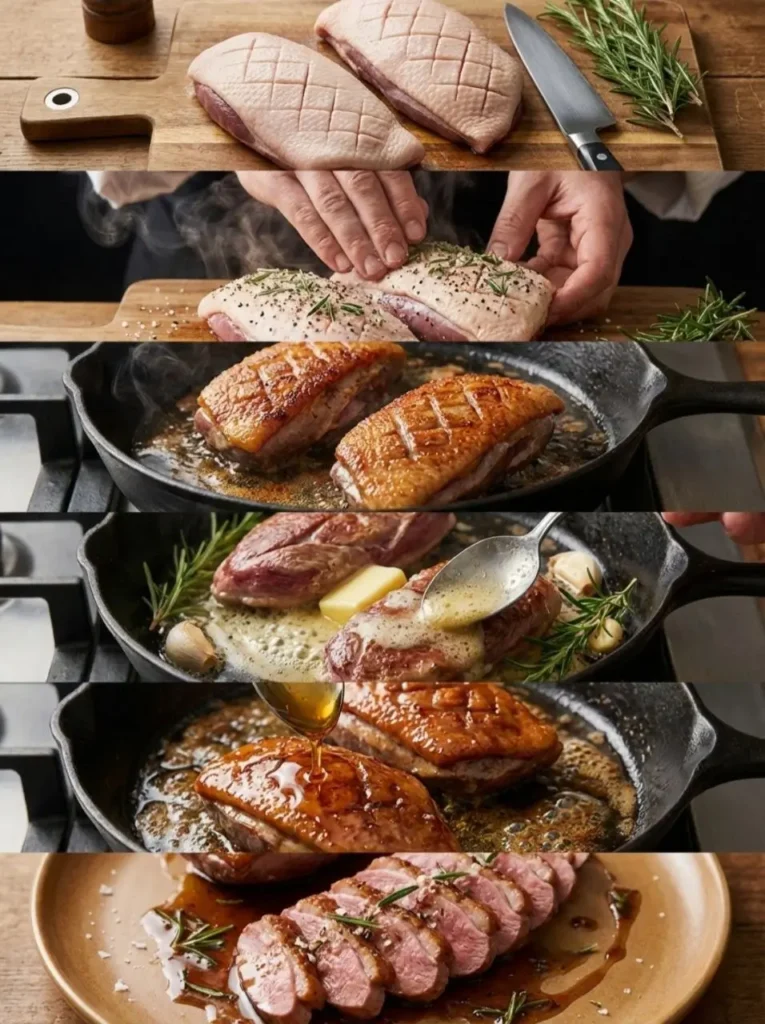 Recette magret de canard au romarin