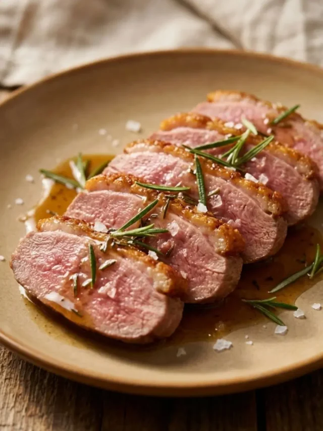 Recette magret de canard au romarin