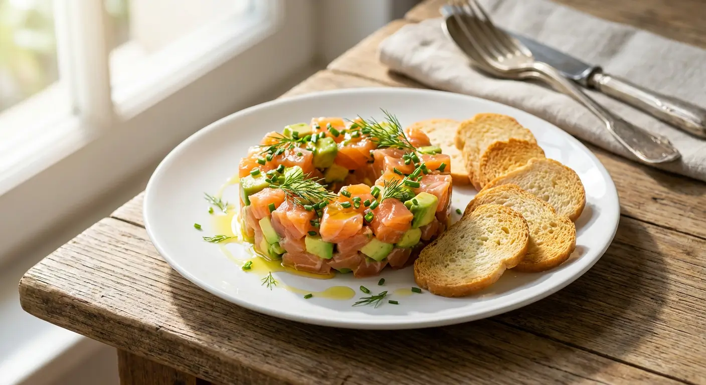 Tartare aux deux saumons et avocat