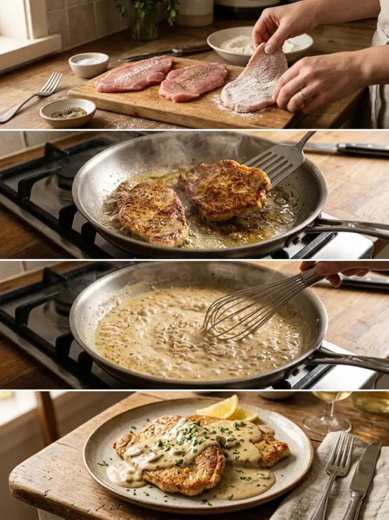 Simple recette escalope de veau 4 étapes